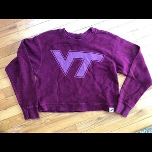Cropped Virginia Tech sweatshirt